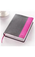 KJV Super Giant Print Lux-Leather Grey/Pink