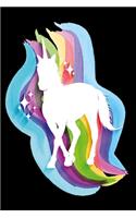 walking rainbow unicorn black