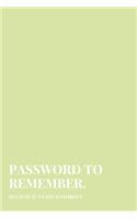 Password To Remember
