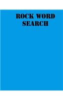 rock Word Search: large print puzzle book .8,5x11, matte cover, blue,55 Music Activity Puzzle Book with solution