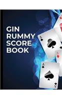 Gin Rummy Card Score Book