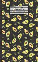 Avocados Primary Composition Notebook: Avocado Gifts: Blank Paperback Story Journal or K-2 Notebook for School: Picture Space And Dashed Midline: 8.5" x 11"