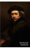 Rembrandt Notebook: Self-Portrait with Beret and Turned-Up Collar Journal - 100-Page Beautiful Lined Art Notebook - 6 X 9 Artsy Journal Notebook (Art Masterpieces)