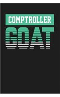 Comptroller GOAT: Dark Gray, Green & White Design, Blank College Ruled Line Paper Journal Notebook for Accountants and Their Families. (Bookkeeping and Tax Season 6 x