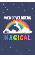 Web Developers Are Magical Journal Notebook: Blank Lined Ruled for Writing 6x9 110 Pages