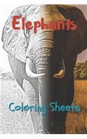 Elephant Coloring Sheets