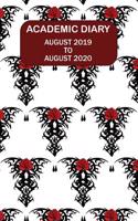 Academic Diary August 2019 to August 2020: Academic Diary for the Student or Teacher/Lecturer/Tutor with Lots Added Extras in Diary - 21 Gothic Style Cover