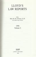 Lloyds Law Reports 1998 Vol 2 (Hb 1998), Dsouza