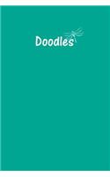 Doodle Journal - Great for Sketching, Doodling, Project Planning or Brainstorming: Medium Ruled, Soft Cover, 6 x 9 Journal, Persia Green, 100 Undated Pages