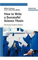 How to Write a Successful Science Thesis