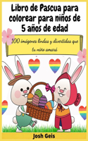Libro de Pascua para colorear para niños de 5 años de edad