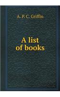 A list of books: (English)