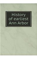 History of earliest Ann Arbor