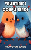 Valentine's Couple Birds Coloring Book