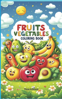 Friendly Fruits and Vegetables Coloring Book