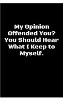 My Opinion Offended You. You Should Hear What I Keep to Myself.