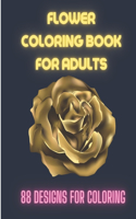 Flower coloring book for adults