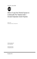 Effects of Long-Term Thermal Exposure on Commercially Pure Titanium Grade 2 Elevated-Temperature Tensile Properties