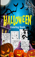 Halloween Coloring Book: Halloween Mysterious Designs, Witches, Pumpkins, Jack-o-Lanterns, Ghosts, Haunted Houses, and More, Hours Of Fun Guaranteed!