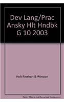 Dev Lang/Prac Ansky Hlt Hndbk G 10 2003