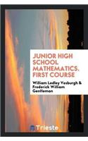Junior High School Mathematics. First Course