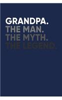 Grandpa: Notebook - Memory Journal And Diary Gift - Composition Writing Book For Me And My Dear Family Memories