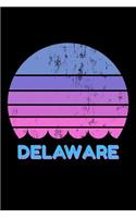 Delaware: Vintage Delaware State USA Souvenir Lined Notebook Journal