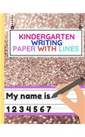 Kindergarten Writing Paper With Lines