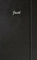 Jacob: Weekly Meal Planner Simulated Black Leather Track And Plan Your Meals 52 Week Food Planner / Diary / Log / Journal / Calendar Meal Prep And Planning