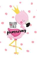 You Look Totally Flamazing: Blank Lined Notebook Journal Diary Composition Notepad 120 Pages 6x9 Paperback ( Flamingo ) Variable 3