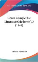 Cours Complet de Litterature Moderne V3 (1848)