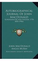 Autobiographical Journal of John MacDonald