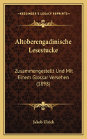 Altoberengadinische Lesestucke
