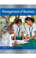 Management of Business Cape Unit 2 CXC: A Caribbean Examinations Council