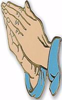 Enamel Pin Praying Hands