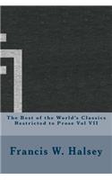 The Best of the World's Classics Restricted to Prose Vol VII