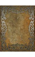 Monogram "z" Sketchbook: (26 Monogram Rustic 150 Sketch)