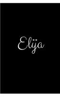 Elija: notebook with the name on the cover, elegant, discreet, official notebook for notes