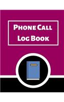 Phone Call Log Book