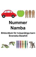 Svenska-Swahili Nummer/Namba Bildordbok för tvåspråkiga barn