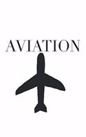 Flugzeug - Aviation, Fliegen, Flughafen, Luftfahrt, Modellflug, Flugzeuge - Notizbuch, Notizblock, 120 Seiten, Souvenir Geschenk Buch, auch als Dekoration geeignet zum Geburtstag oder Weihnachten