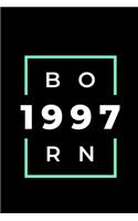 Born 1997: Notebook / Simple Blank Lined Writing Journal / Card / Birth Year / School Teacher / Birthday / Personal / Present For Men / Women / Brother / Siste