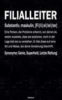 Filialleiter Notizbuch
