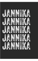 Name JANNIKA Journal Customized Gift For JANNIKA A beautiful personalized: Lined Notebook / Journal Gift, Notebook for JANNIKA,120 Pages, 6 x 9 inches, Gift For JANNIKA, Personal Diary, JANNIKA, Personalized Journal, Family