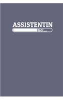 Assistentin lädt: Notizen - gepunktet, liniertes Notizbuch - für Notizen, Erinnerungen, Daten - Notizbuch für Assistentin in Ausbildung