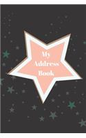My Address Book: Stars Pattern Address Logbook Notebook Organizer (Contact Address Log Books)