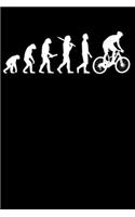 Mountain Biker Notebook: Mountain Biking Evolution 6 x 9 Dotted Dot Grid Gift For Mountain Bikers (108 Pages)