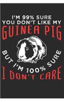 Meerschweinchen Notizbuch: Meerschweinchen Notizbuch die Perfekte Geschenkidee für Tierliebhaber und Meerschweinchen Freunde. Das Taschenbuch hat 120 weiße Seiten mit Punktras
