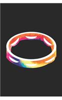 Tie Dye Tambourine Notebook - Music Instrument Gift for Tambourine Player - Tambourine Journal - Tambourine Diary: Medium College-Ruled Journey Diary, 110 page, Lined, 6x9 (15.2 x 22.9 cm)