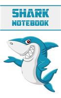 shark notebook: Blank Lined Gift notebook For shark